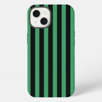Green and black candy stripes Case-Mate iPhone cas