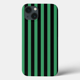 Green and black candy stripes Case-Mate iPhone cas 13 Case