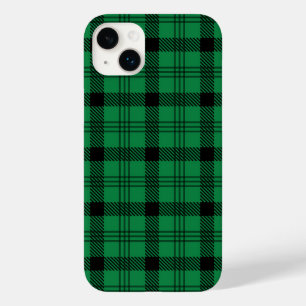 Green and Black Cosy Plaids Case-Mate iPhone 14 Plus Case