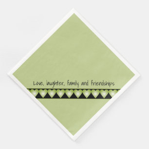 Green And Black Cute Designer Napkin