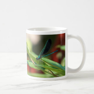 Green and Black Dragonfly Mug