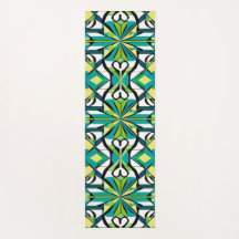 Green and Black Geometric Pattern