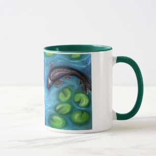 Green and Black Koi's Mug