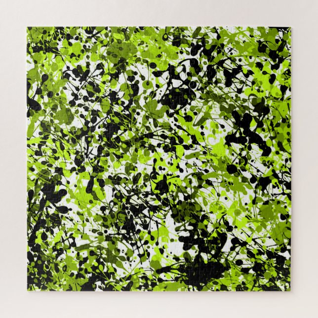Green and Black Microgreens Jigsaw Puzzle (Vertical)