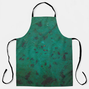 Green and black paint apron