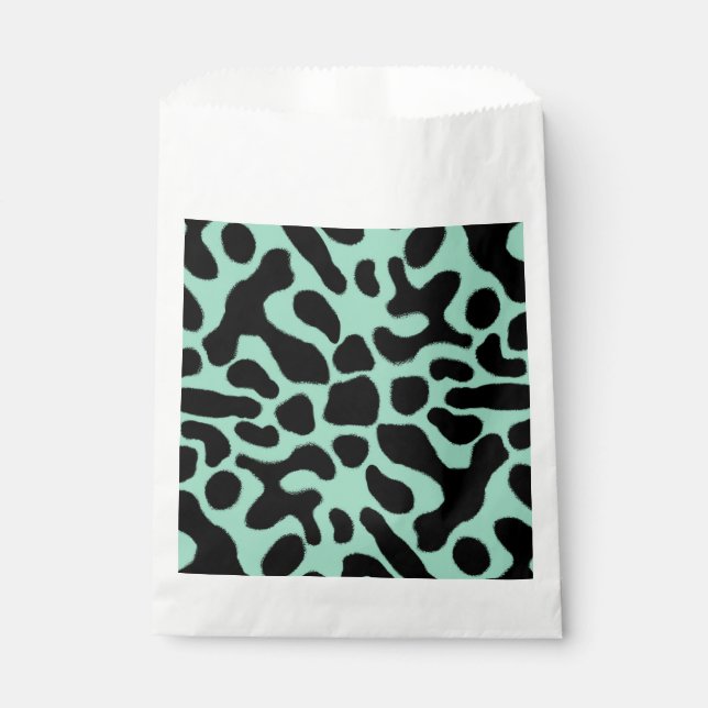 Green and Black Poison Dart Frog Favour Bag (Front)
