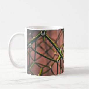 Green and black rope coffee mug