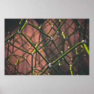Green and black rope poster