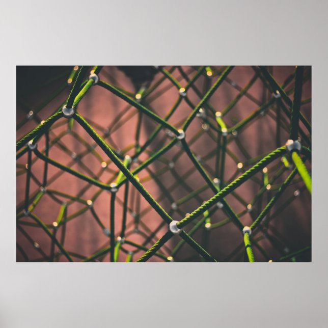 Green and black rope poster (Front)