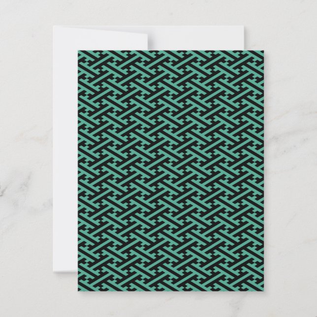 Green and Black Sayagata Pattern (Front)
