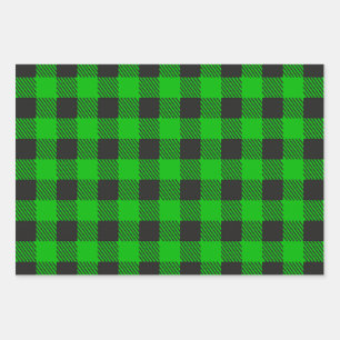 Green and Black St. Patrick’s Day Wrapping Paper