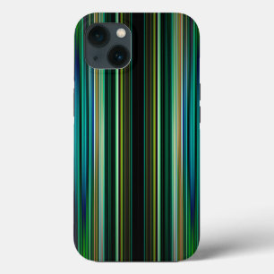 Green and black striped pattern Case-Mate iPhone c 13 Case