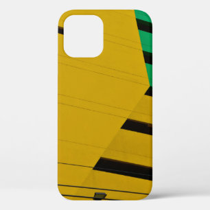 Green and black wooden board iPhone 12 case
