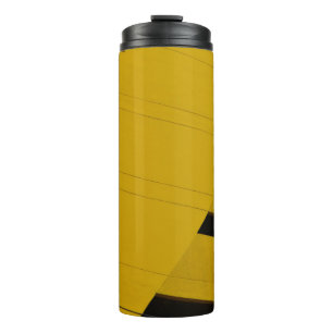 Green and black wooden board thermal tumbler