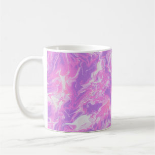 GREEN AND BLUE ABSTRACT PAINTING COFFEE MUG