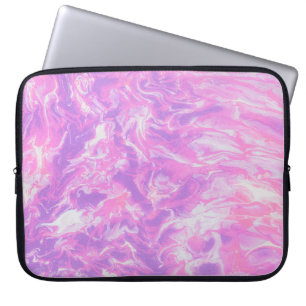 GREEN AND BLUE ABSTRACT PAINTING LAPTOP SLEEVE