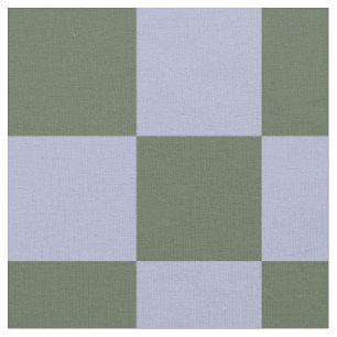 Green and Blue Checkered Pattern Fabric