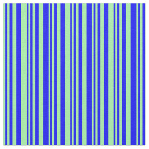 Green and Blue Coloured Lined/Striped Pattern Fabric