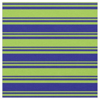 Green and Blue Coloured Striped/Lined Pattern Fabric