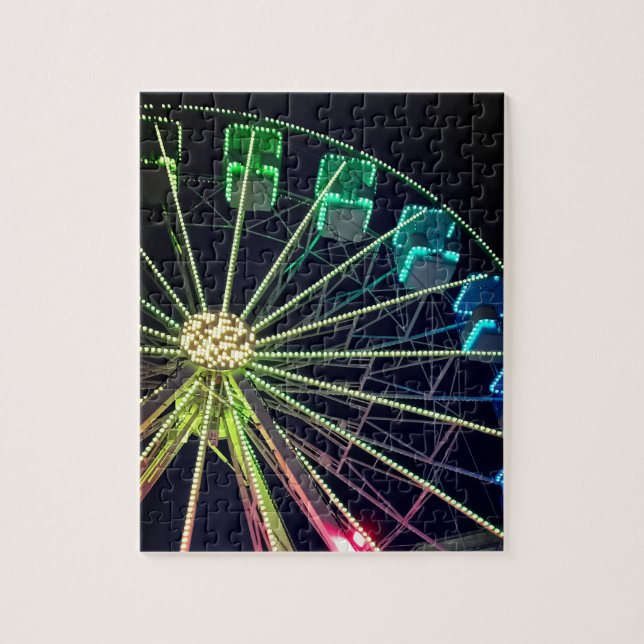 Green and blue Ferris wheel Jigsaw Puzzle (Vertical)