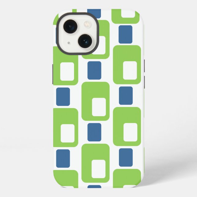 Green and Blue iPhone Case (Back)