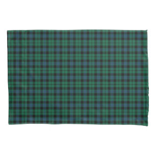 Green and Blue MacKay Clan Scottish Tartan Pillowcase