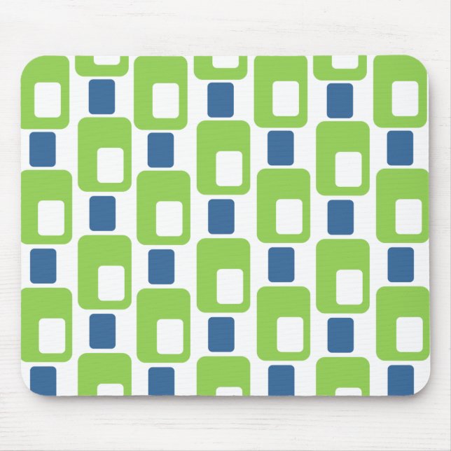 Green and Blue  Mouse Pad (Front)