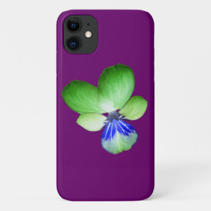Green and Blue Pansy iPhone 3 Case