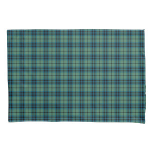 Green and Blue Plaid Keith Clan Ancient Tartan Pillowcase