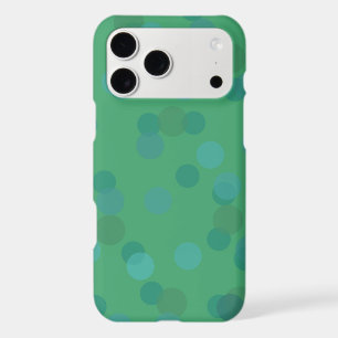 Green and blue polka dots