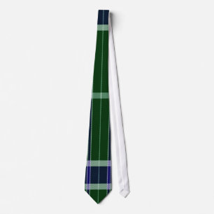 Green and blue retro striped  Tie