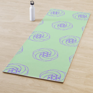 Green and Blue Simple Modern Yoga Mat