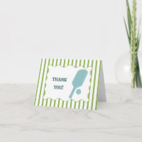 Green and Blue Striped Pickleball Birthday Party