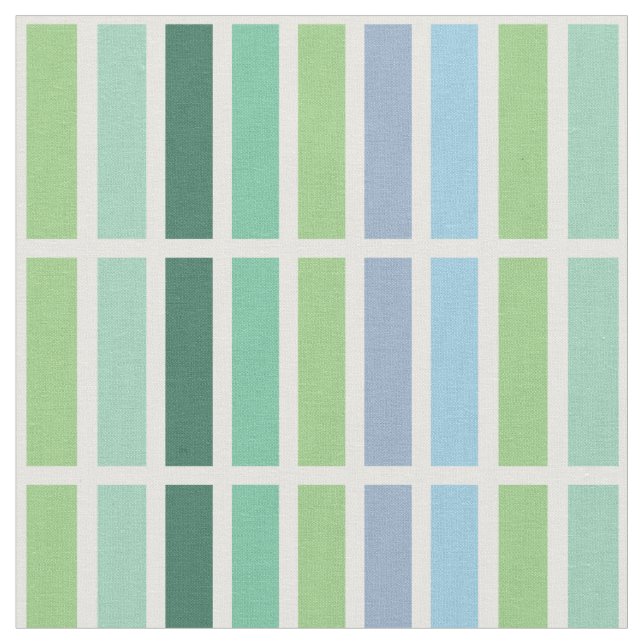 Green and Blue Stripes Fabric (Close Up)