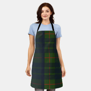 Green and Blue Tartan Plaid Apron