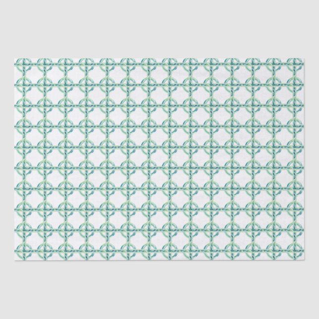 Green and Blue Tissue Paper (Front)