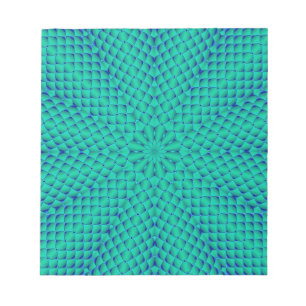 Green and Blue Waves Notepad