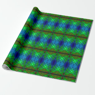 Green and Blue Wrapping Paper
