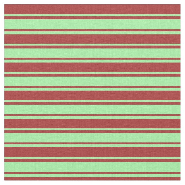 Green and Brown Coloured Stripes Pattern Fabric (Close Up)