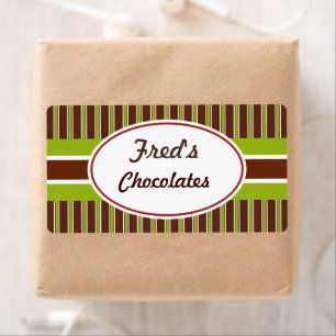 Green and Brown Custom Labels