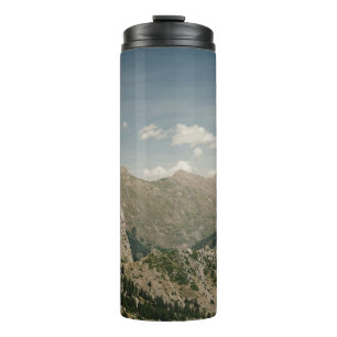 GREEN AND BROWN MOUNTAINS UNDER BLUE SKY DURING DA THERMAL TUMBLER