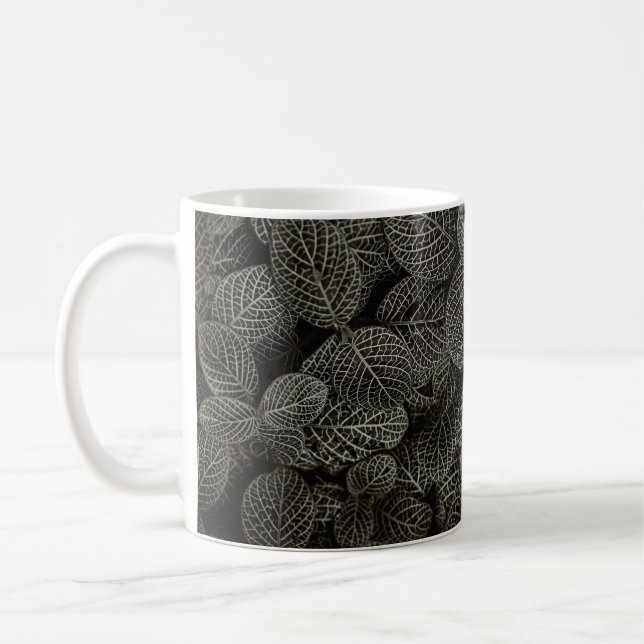 GREEN AND BROWN PINE CONES COFFEE MUG (Left)