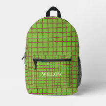 Green and Brown Plaid Pattern