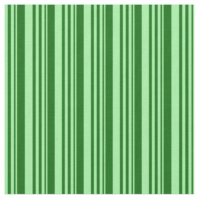 Green and Dark Green Coloured Pattern of Stripes Fabric (Close Up)