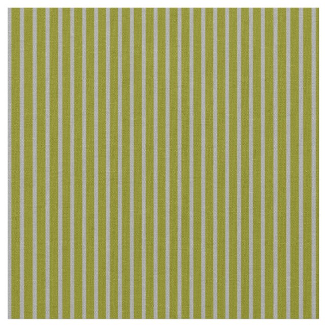 Green and Dark Grey Lines Pattern Fabric (Close Up)