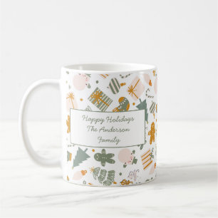 Green And Gold Christmas Holiday Party Coffee Mug