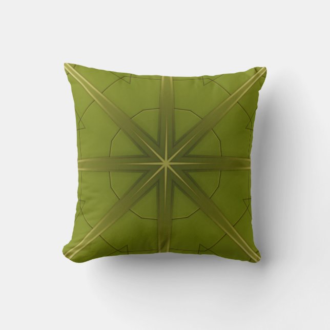 Green and Gold Cushion (Front)
