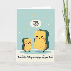 Green And Gold Dad Day Card