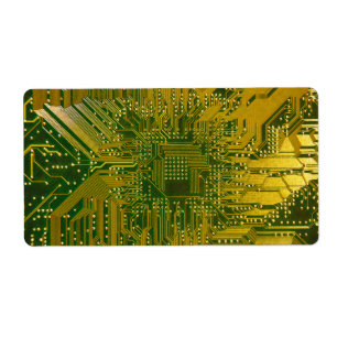 Green and Gold Electronic Computer Circuit Board
