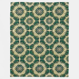 Green and Gold Elegant Cosy Home Décor 💚✨ Fleece Blanket